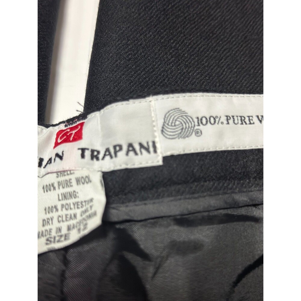 Cristian Trapani Womens Pants 100% Wool  Lined Cuffed NWT Size 12